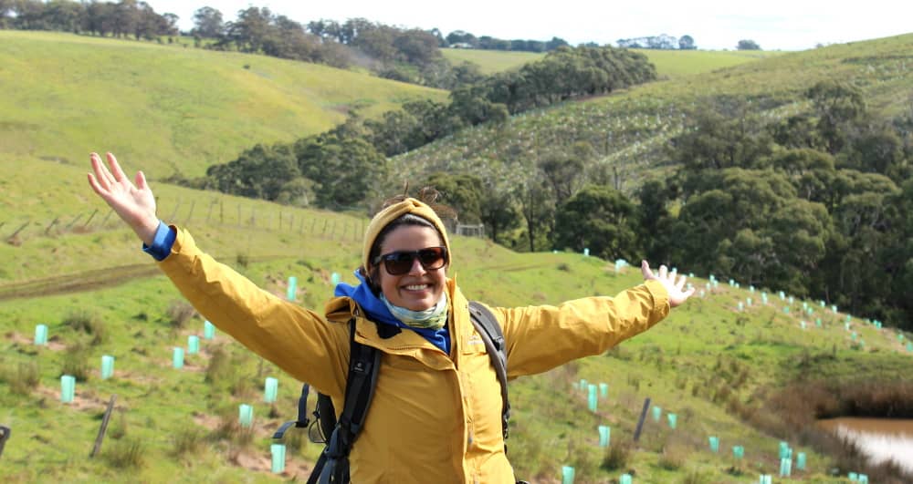 satisfaction of a tree planter Australia