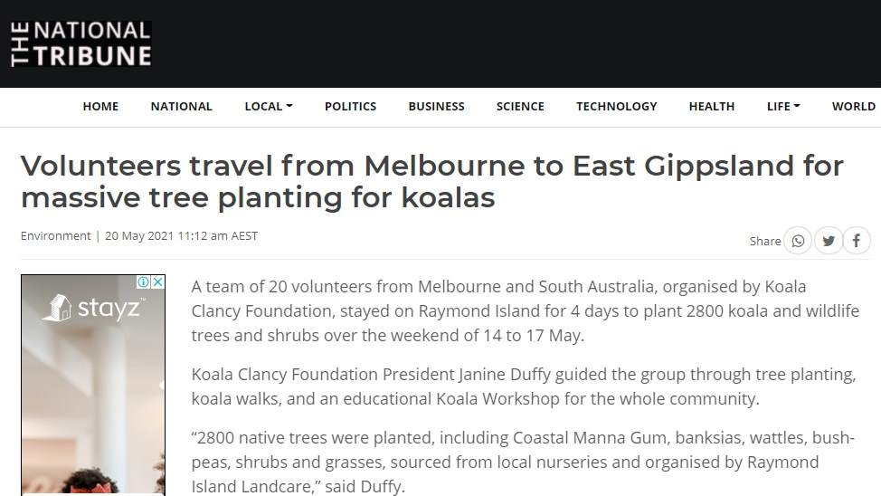 gippsland tree planting news