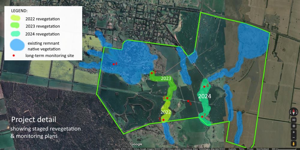 Grassy woodland project map