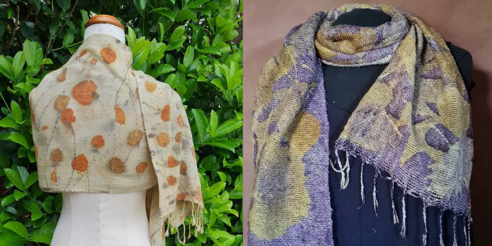 handwoven scarves proceeds to charity