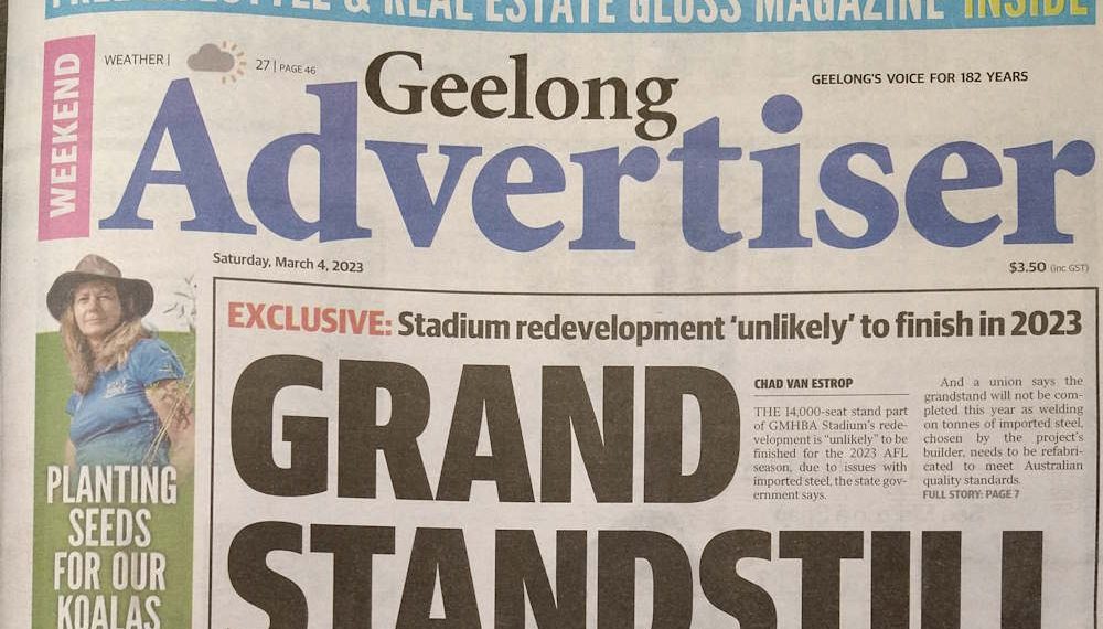 geelong advertiser koala clancy march 2023