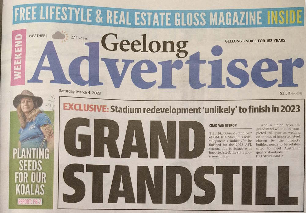 geelong advertiser koala clancy march 2023