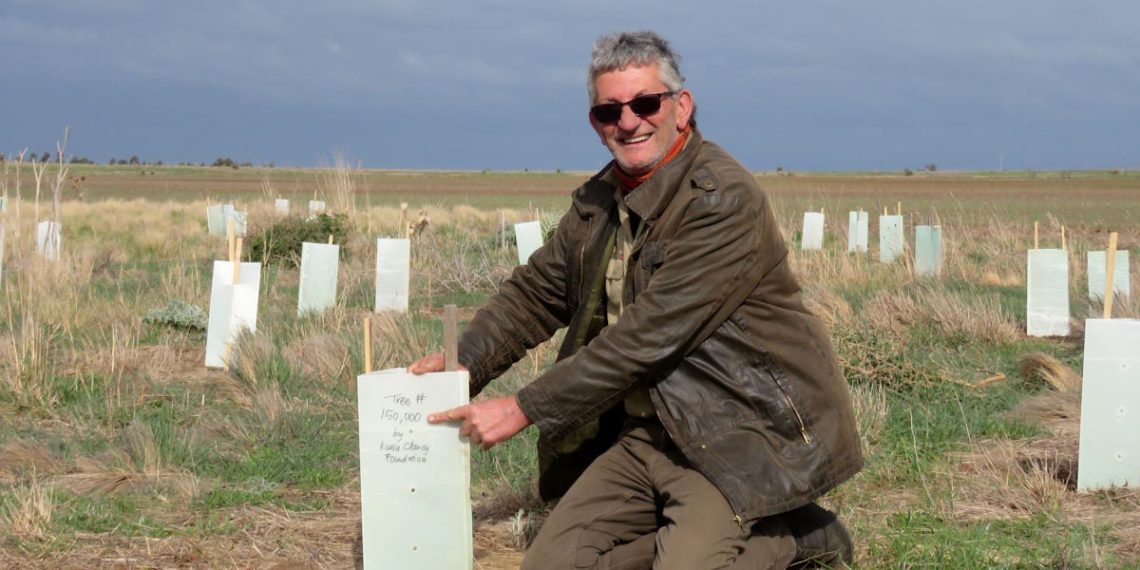 uncle reg abrahams planting 150K tree