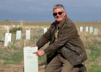 uncle reg abrahams planting 150K tree